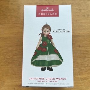 Madame Alexander Christmas cheer Wendy ornament
